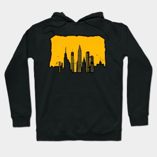 silhouette city Hoodie